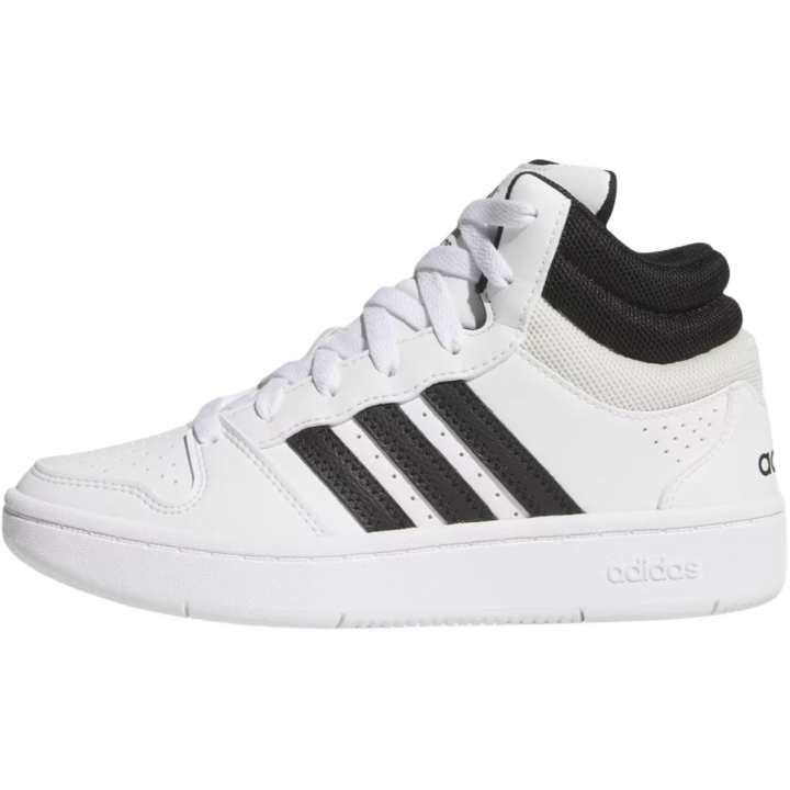 Adidas Adidas Hoops Mid top Kids' Skateboarding Shoes White Black Unisex
