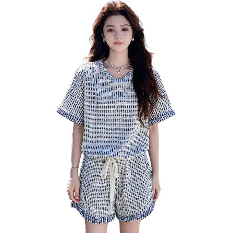 SIXUSICHOU Casual Suits Women's U Neck Thin