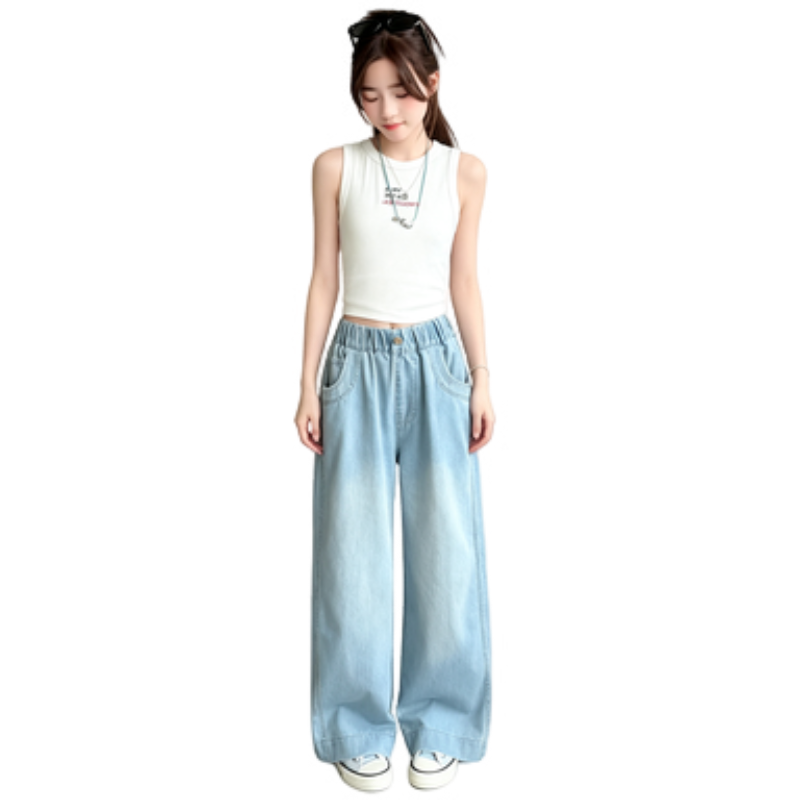 YALU YALU Grade School Jeans Thin