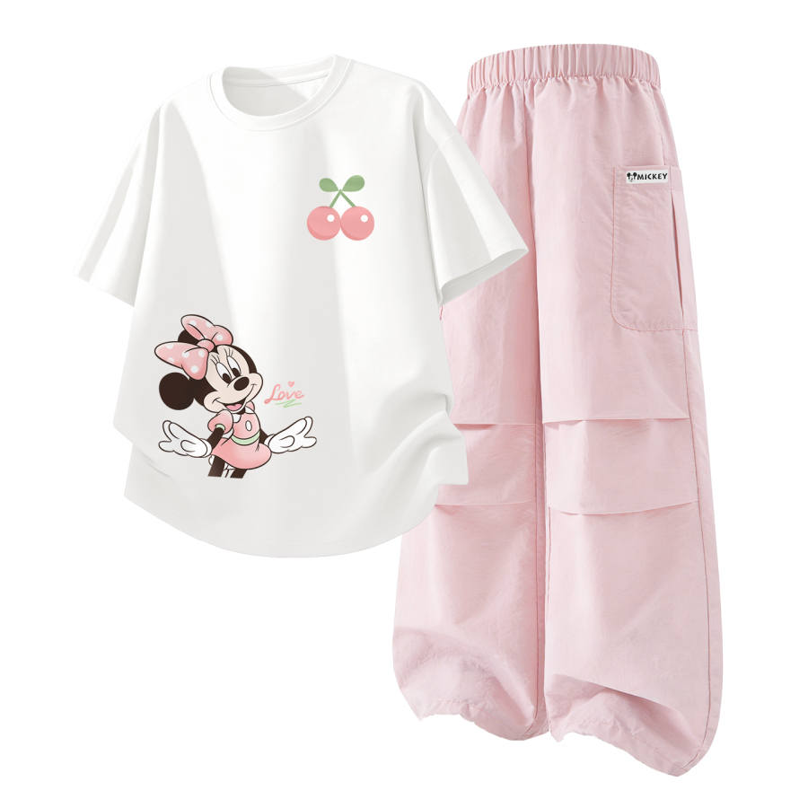 Disney Kids Casual Sportswear Crew Neck Thin Stretch
