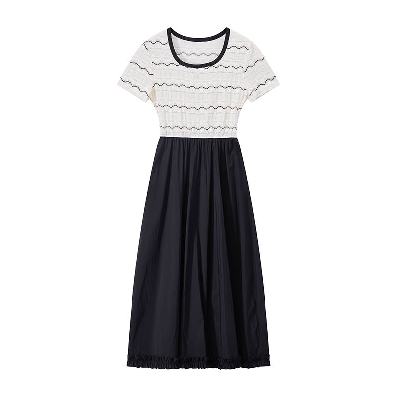 XIANGYING Short Sleeved Dress Women's