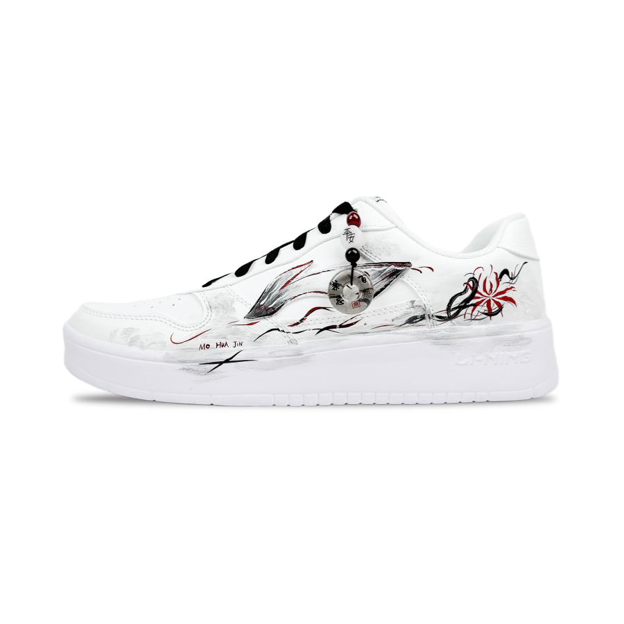 Li-Ning Li Ning Floating Boat Lightweight Abrasion Resistant Low top Skateboard Shoes Men's Black Red