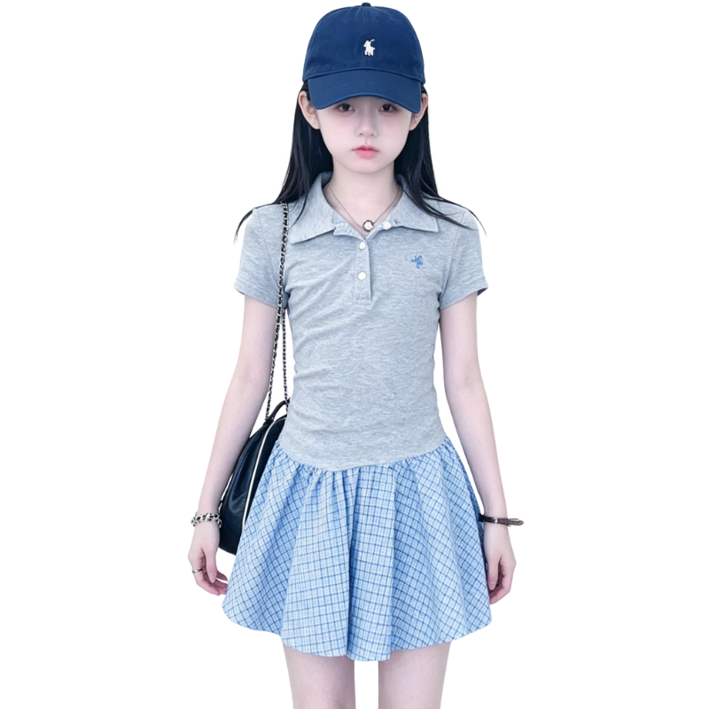 YALU Grade School Dresses Camisole Moderate Midi Skirt