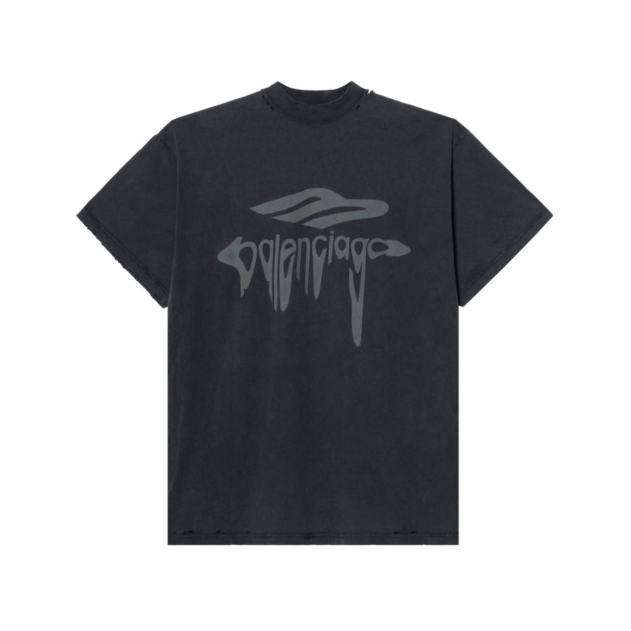 Balenciaga 3b Liquefied Oversized T Shirt