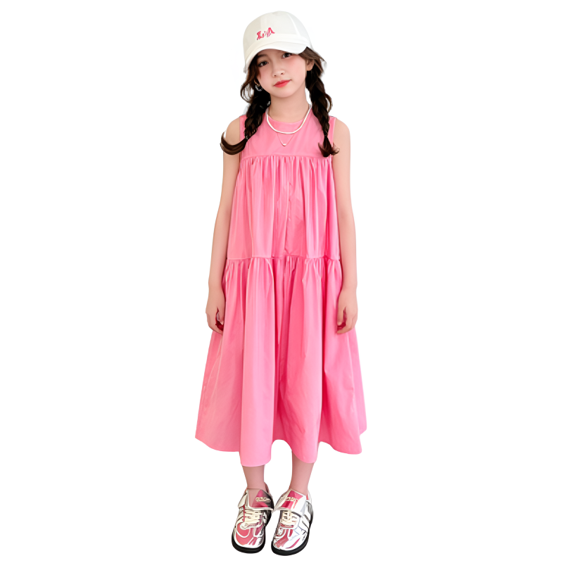 YALU Grade School Dresses Camisole Moderate Midi Skirt