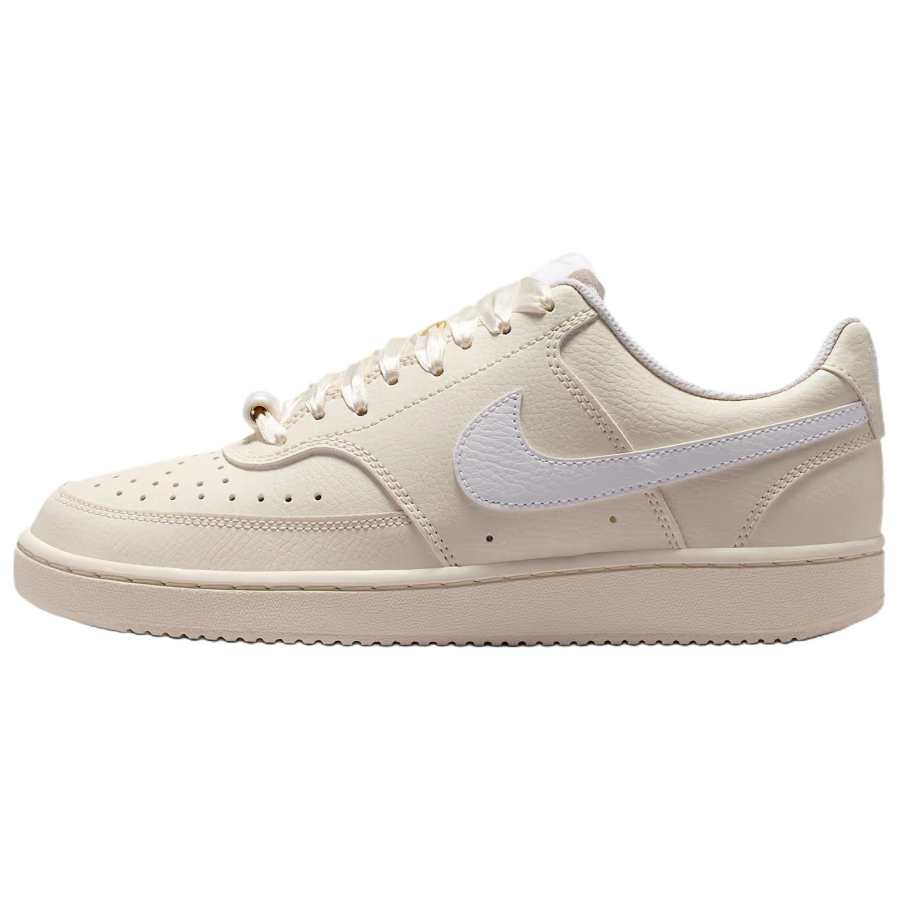 Nike Nike Court Vision Low Breathable Support Low top Skateboard Shoes Women's Ecru