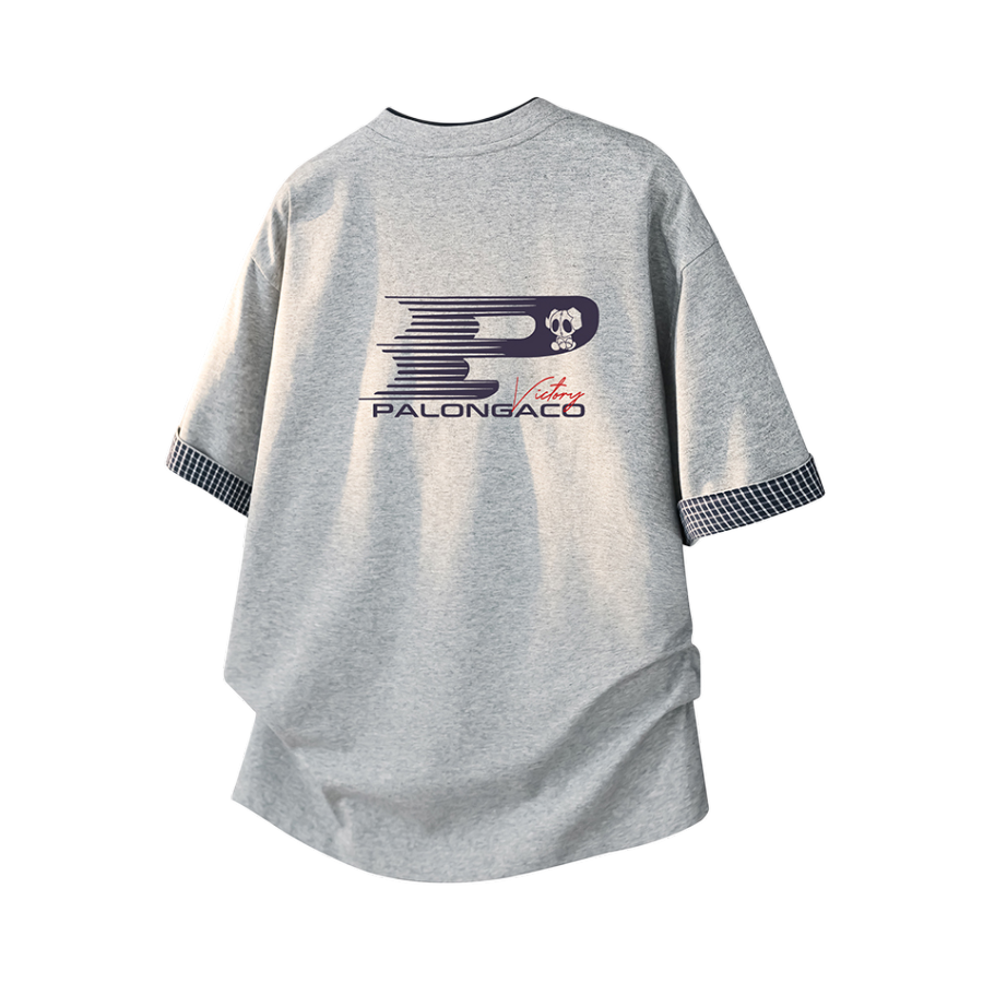 PAL ONGACO T Shirts Unisex Crew Neck Moderate Mock Two Piece