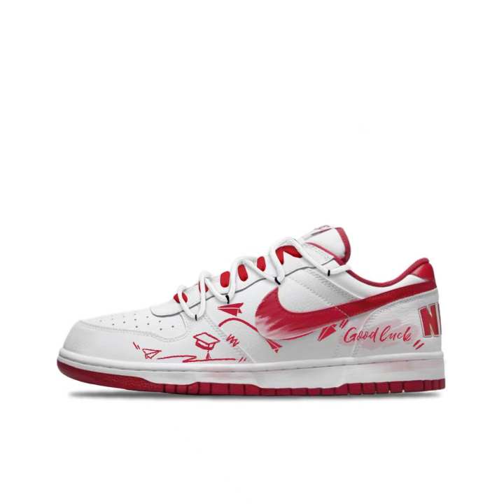 Nike Nike Big Slip Resistant, Abrasion Resistant, Breathable Low top Casual Skate Shoes Men's Red