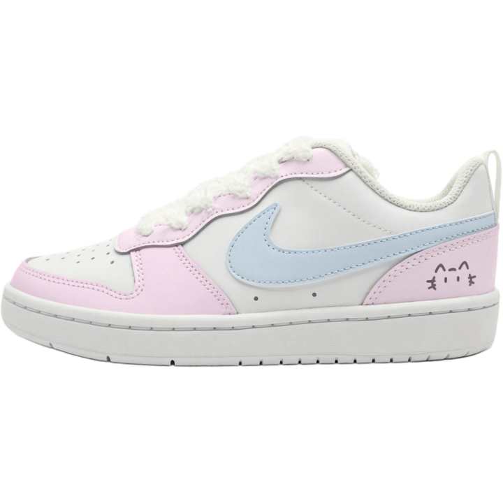 Nike Nike Court Borough Milk Candies Party Leather Slip Resistant Cushioning Height Increasing Low top