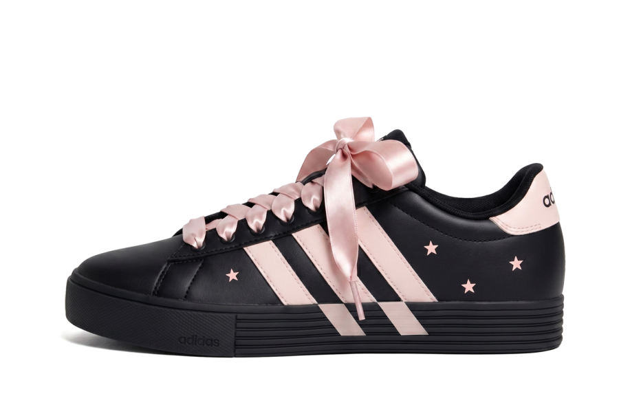 Adidas Adidas Daily 4.0 Coverage Slip Resistant Cushioning Low top Skateboard Shoes Unisex Black Pink
