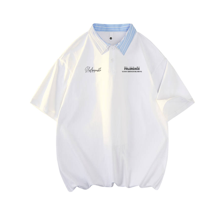 PAL ONGACO Polo Shirts Unisex Polo Collar Moderate Straight Fit