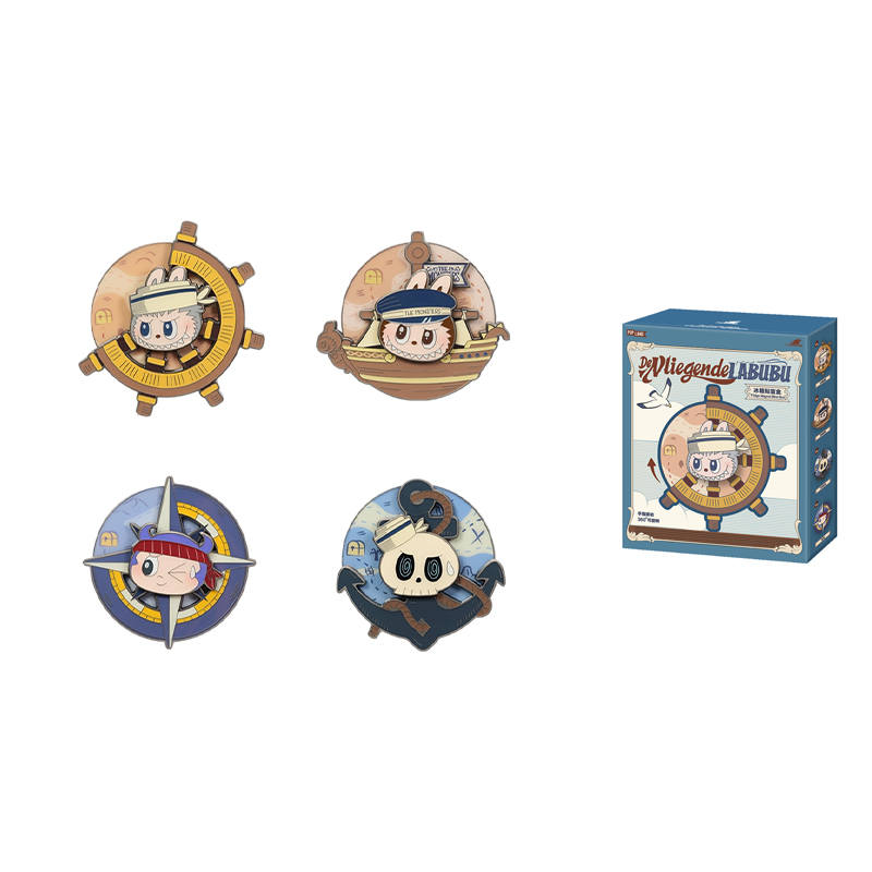 POP MART POP MART Flying Labubu Collection Fridge Magnet Mystery Boxes Single Mystery Box/Full Box 4 Pcs