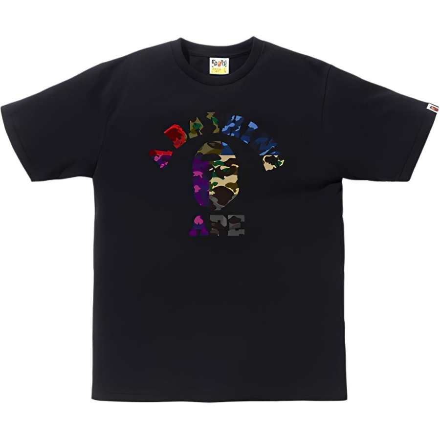 A BATHING APE A BATHING APE Mix Camo College Tee