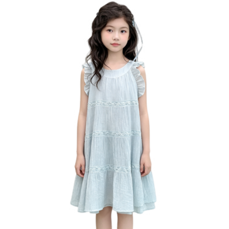 YALU Grade School Dresses Camisole Moderate Midi Skirt