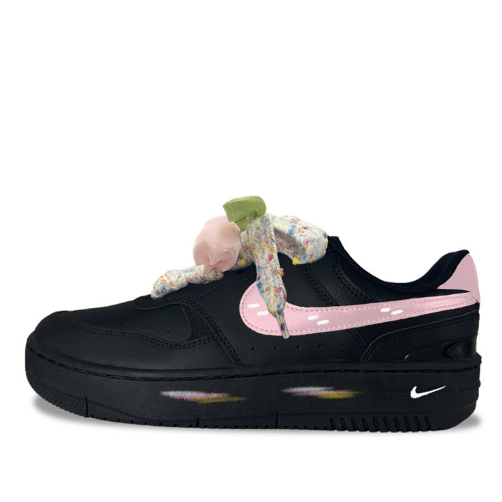 Nike Nike Gamma Force Spring Floral Synthetic Leather Low top Skateboard Shoes Women's Black
