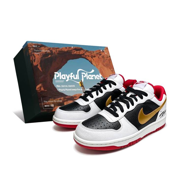 Nike Nike Big Low top Skateboard Shoes Men's Black White