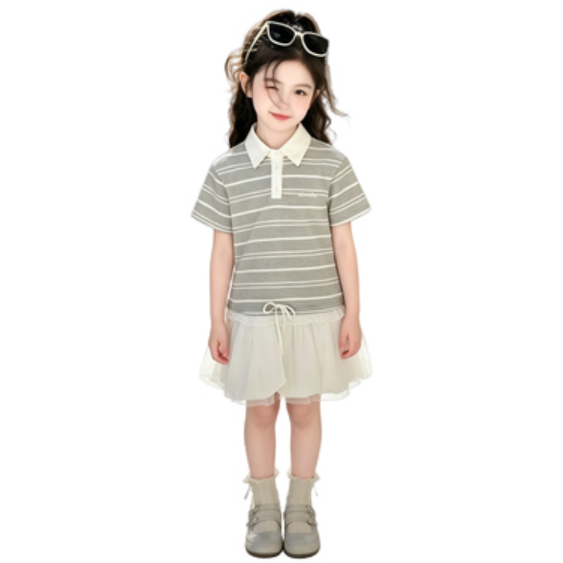 YALU Grade School Dresses Camisole Moderate Midi Skirt