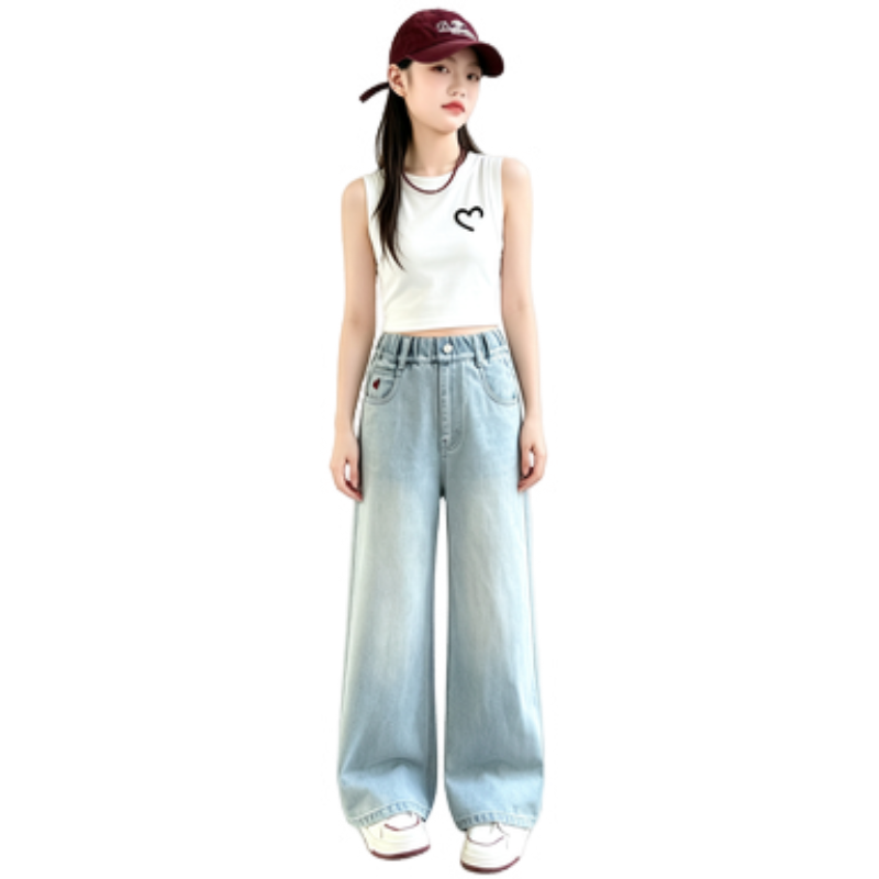 YALU YALU Grade School Jeans Thin