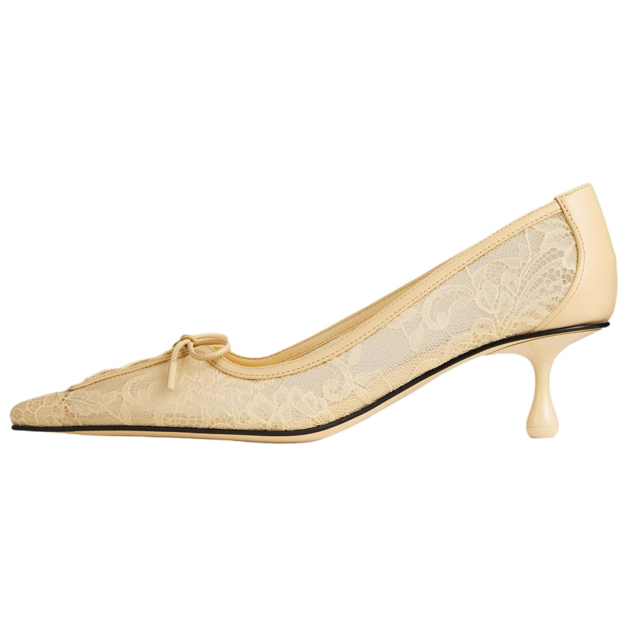 Jimmy Choo Scarlett Slim Heel High Heels 5CM Women's Corn