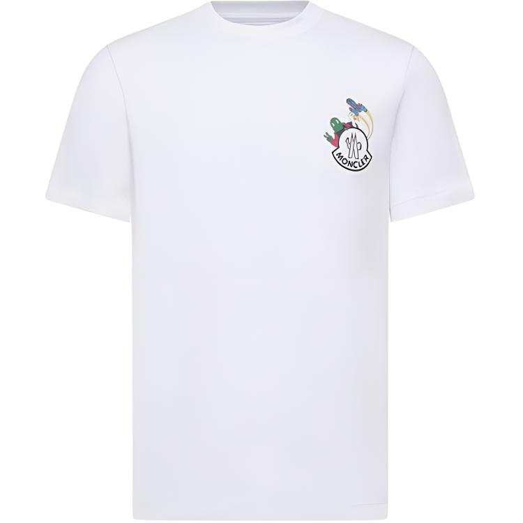 Moncler Cartoon Logo Graphic Crewneck T-Shirt