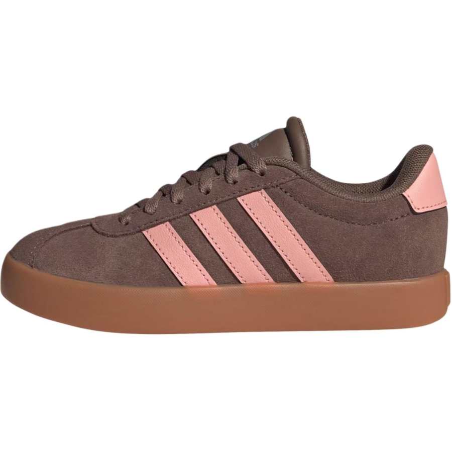 Adidas Adidas VL COURT 3.0 Support Low top Skateboard Shoes Earthy Brown Pink Kids'