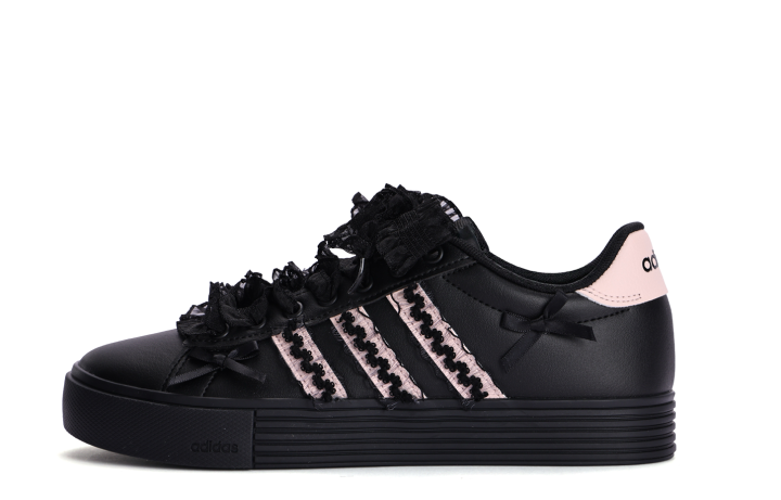 Adidas Adidas Daily 4.0 Coverage Slip Resistant Cushioning Low top Skateboard Shoes Unisex Black Pink