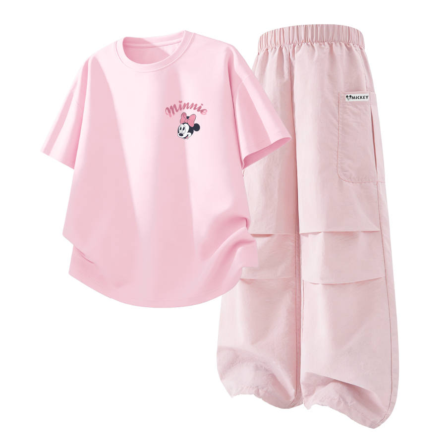 Disney Kids Casual Sportswear Crew Neck Thin Stretch