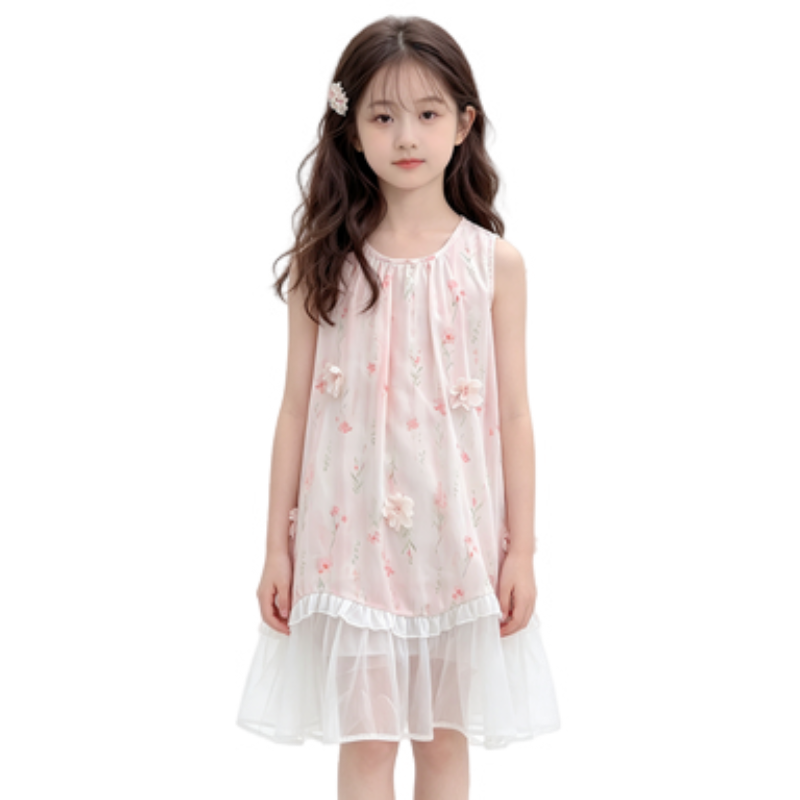 YALU Grade School Dresses Camisole Moderate Midi Skirt