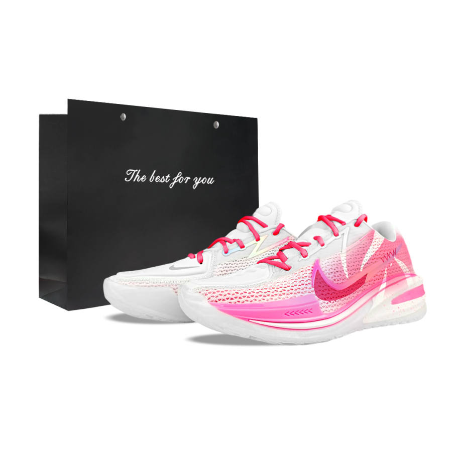 Nike Nike Air Zoom G.T. Cut 1 Think Pink EP Abrasion Resistant Low top Basketball Shoes Men's Pink White