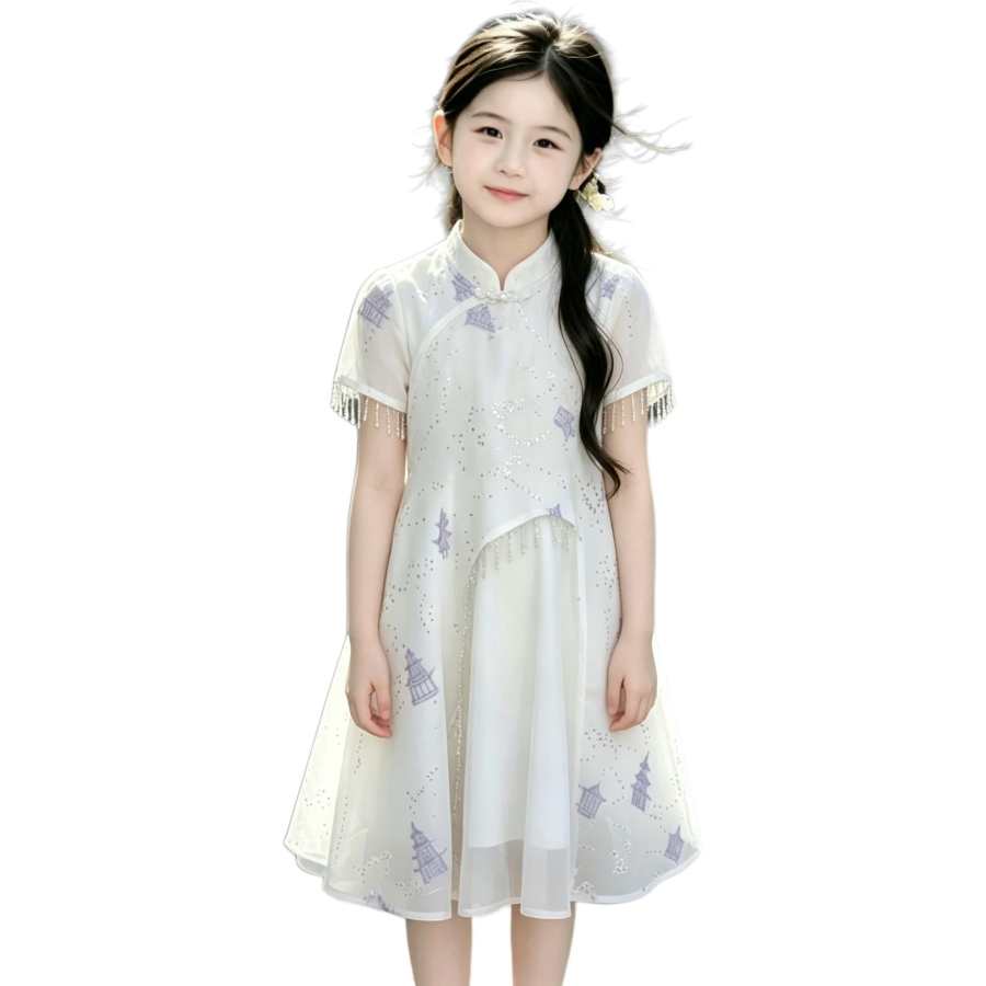 YALU Grade School Dresses Camisole Moderate Midi Skirt
