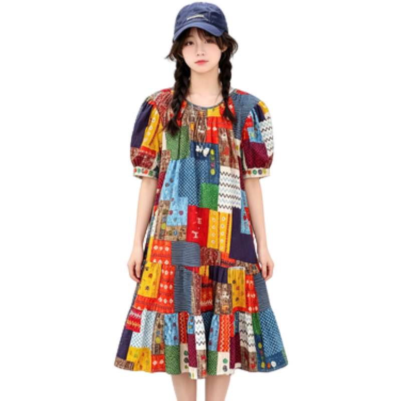 YALU Grade School Dresses Camisole Moderate Midi Skirt