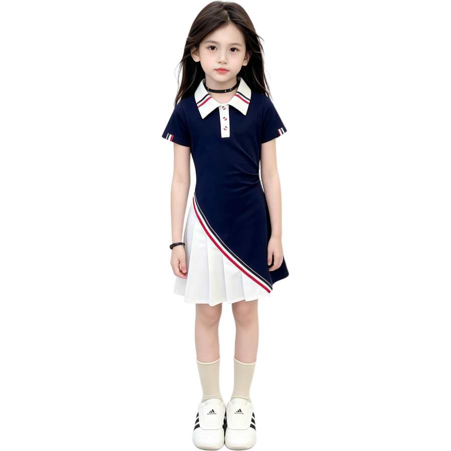 YALU Grade School Dresses Camisole Moderate Midi Skirt