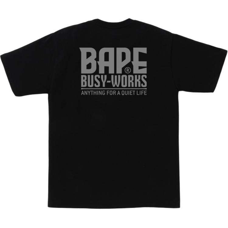 A BATHING APE Bape Reflector Industrial Logo Tee