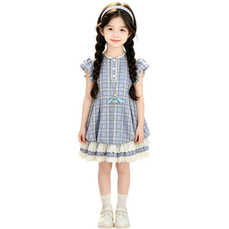 YALU Grade School Dresses Camisole Moderate Midi Skirt