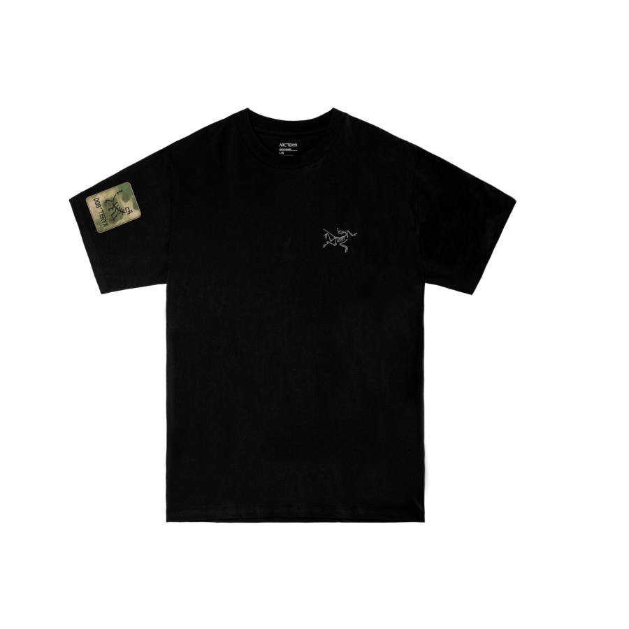 Arcteryx KRAGG T Shirts Men's Black/Black International, Suggestion Size Small Crew Neck