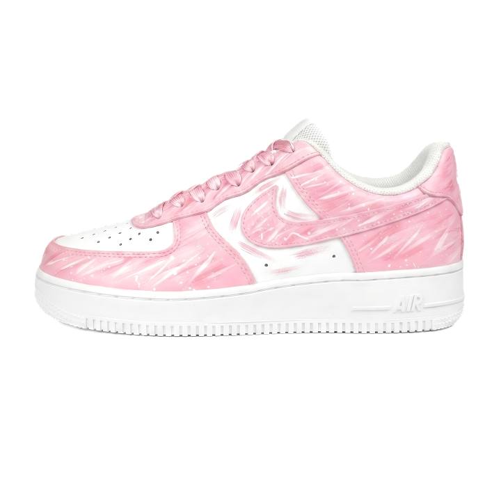 Nike Nike Air Force 1 Cherry Blossom Snow Feather, Air Force 1 Low top Skateboard Shoes Women's Pink