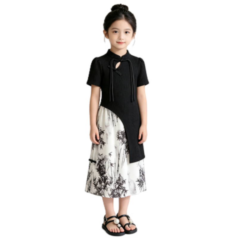 YALU Grade School Dresses Camisole Moderate Midi Skirt