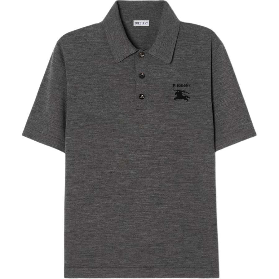 Burberry Burberry Sweaters Men's Gray Polo Collar Moderate