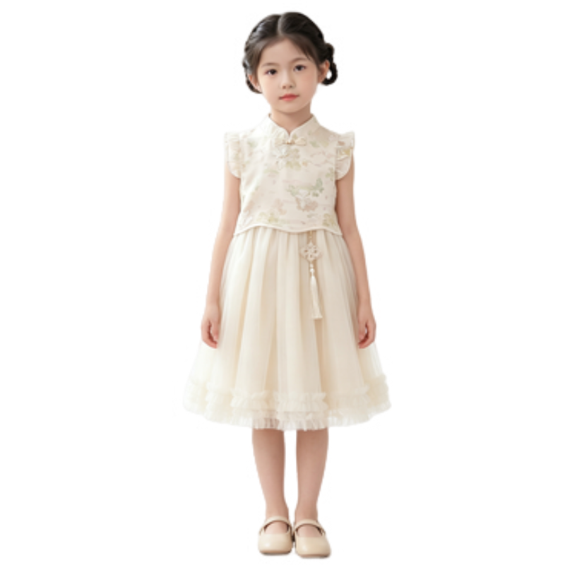 YALU Grade School Dresses Camisole Moderate Midi Skirt