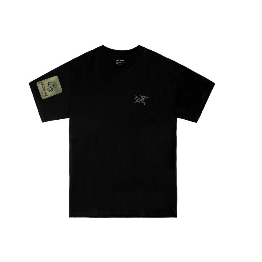 Arcteryx KRAGG T Shirts Men's Black/Black International, Suggestion Size Small Crew Neck Moderate
