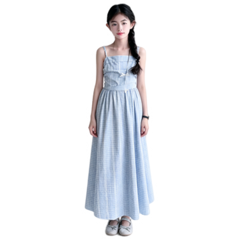 YALU Grade School Dresses Camisole Moderate Midi Skirt