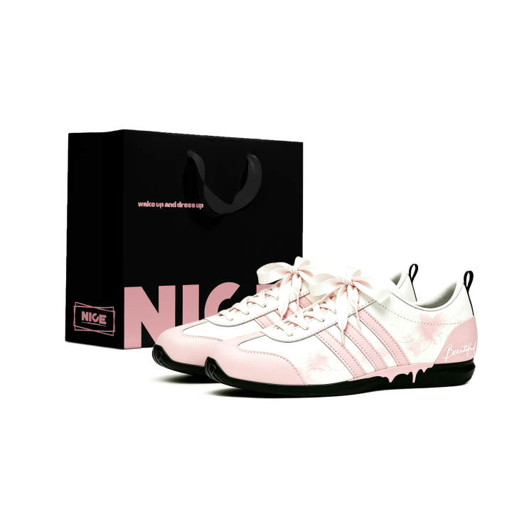 Adidas Adidas VS JOG 2.0 Lightweight Breathable German Army Trainers Unisex Pink