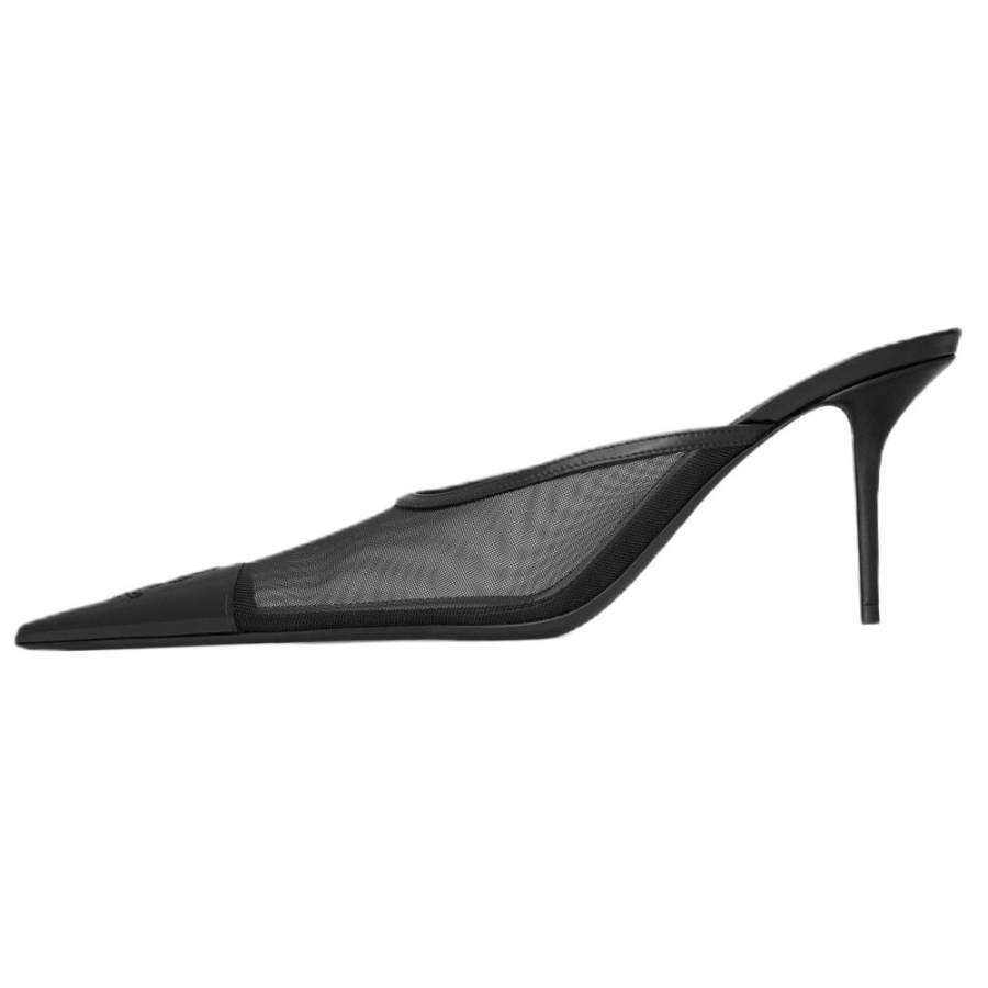 SAINT LAURENT Closed Toe Slippers Women's Black