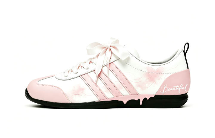 Adidas Adidas VS JOG 2.0 Lightweight Breathable Low top German Army Trainers Unisex Pink