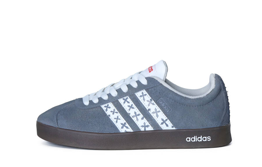 Adidas Adidas VL COURT 2.0 Slip Resistant, Abrasion Resistant, Lightweight Low top Casual Skate Shoes Unisex Gray