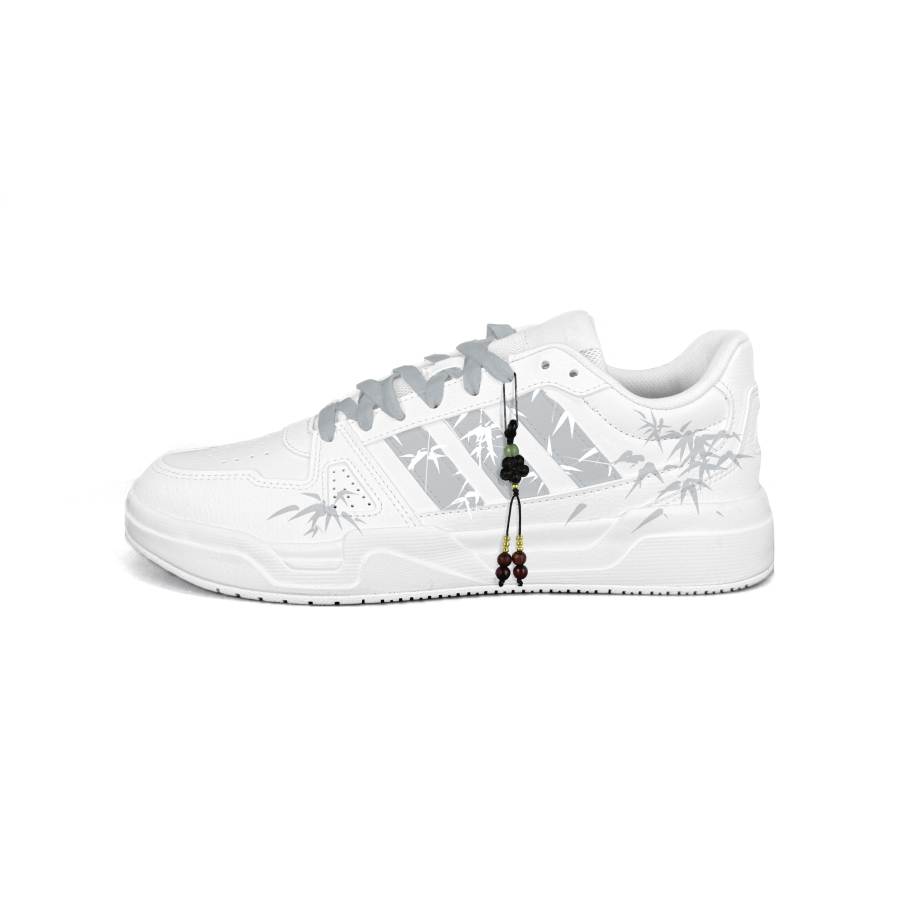 Adidas Adidas LITE BALLER Slip Resistant Abrasion Resistant Low top Skateboard Shoes Unisex Gray White
