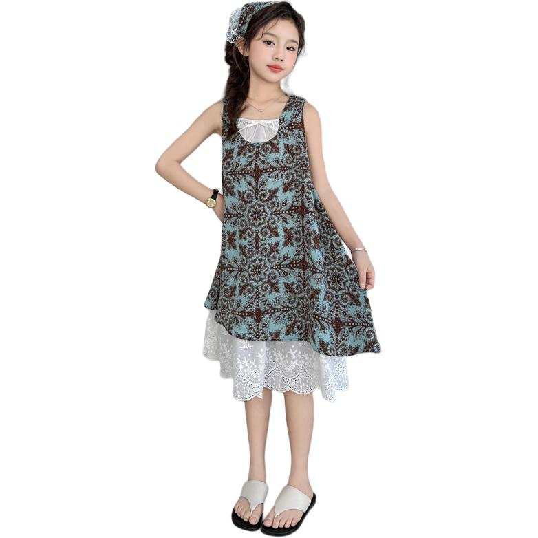 YALU Grade School Dresses Camisole Moderate Midi Skirt