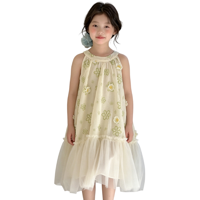 YALU Grade School Dresses Camisole Moderate Midi Skirt