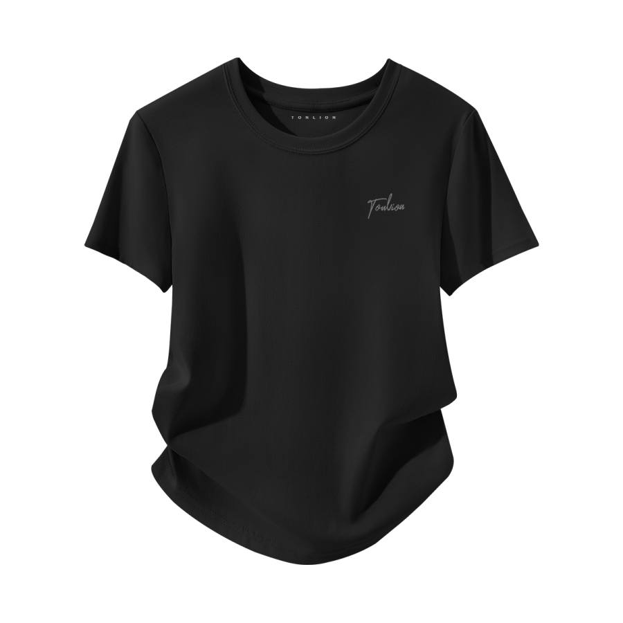 Tonlion T Shirts Women's Crew Neck Moderate Nipped In Waist