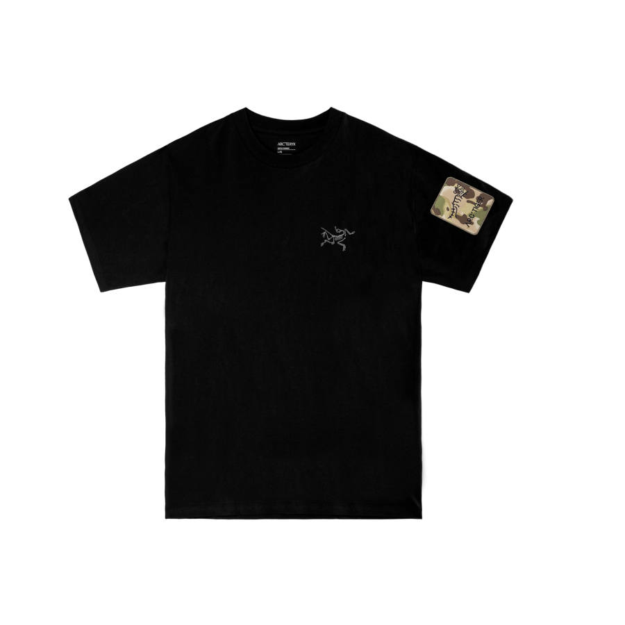 Arcteryx KRAGG T Shirts Men's Black/Black International, Suggestion Size Small Crew Neck Moderate